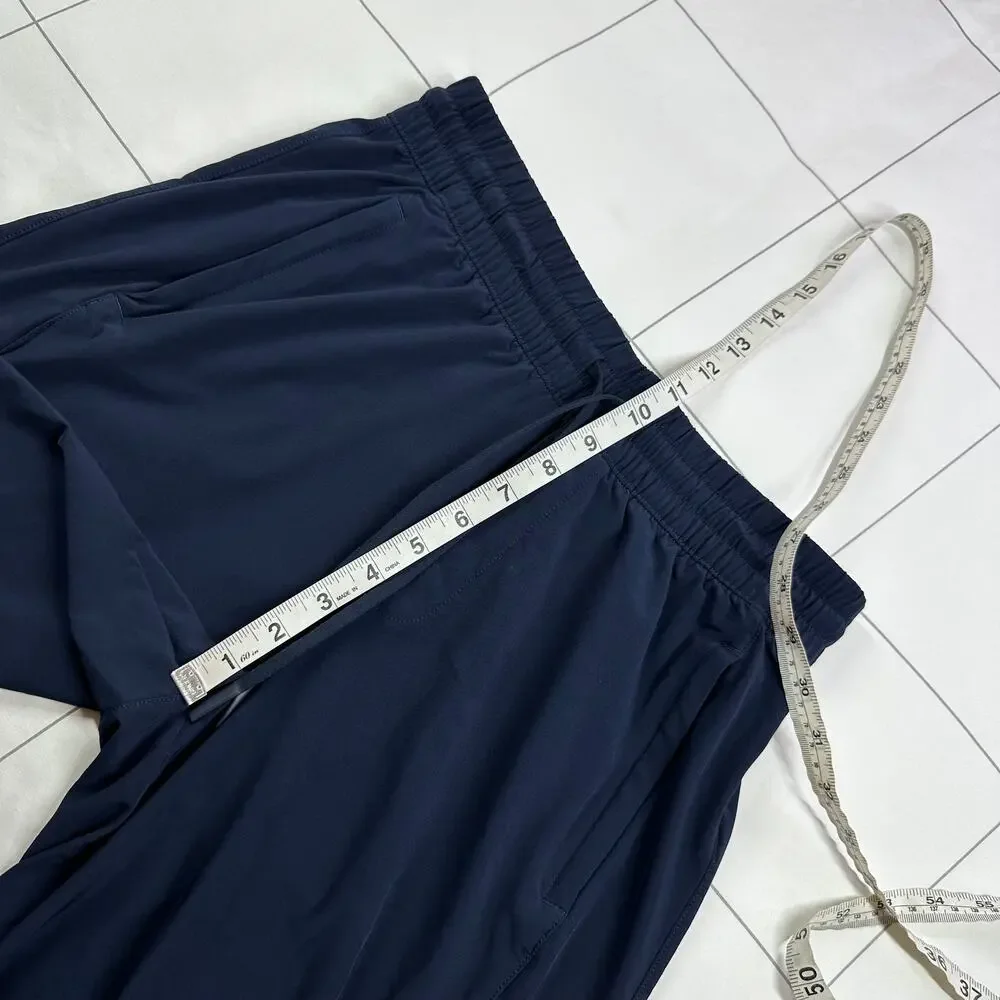 Athleta Pants Womens 4 Navy Blue Arrival Crop Stretch Sporty Commute Travel Work